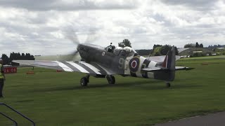 Cotswold Airport Kemble Spitfire and P51 Mustang 10th August 2024 cotswoldairport [upl. by Cassie]