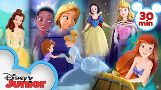 Every Time Sofia Meets a Disney Princess 👑 Sofia the First  disneyjr [upl. by Beshore]