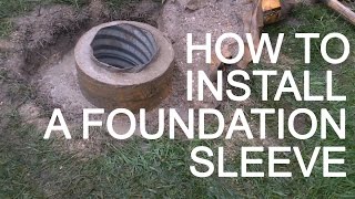 FlagDeskcom  How To Install A Flagpole Foundation Sleeve [upl. by Liban]