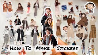 How I make STICKERS✨step by step  stickers ഉണ്ടാക്കാം  Im rish [upl. by Clarence]