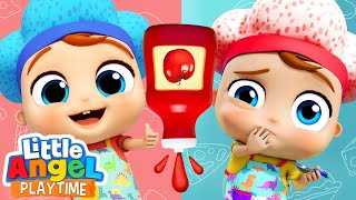 Yummy or Yucky  Ketchup Song   More Fun Sing Along Songs by Little Angel Playtime [upl. by Boleyn]