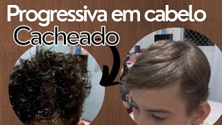 Progressiva em cabelo masculino cacheado [upl. by Kho161]