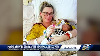 Trenton mother put into coma minutes after giving birth speaks out on recovery [upl. by Howard394]