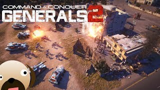 Command amp Conquer Generals 2  Zero Hour Mod  EU RAILGUNS VS BRUTAL CHINA [upl. by Lemor]