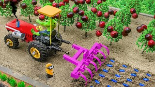 Diy mini tractor making modern agriculture plough machine for carrot an onion farming sanocreator [upl. by Yliah]