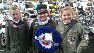 Wasps Scooter Club London Ride of Remembrance 2016 Royal British Legion mikethemod [upl. by Coheman]