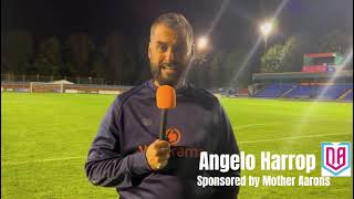 FC Halifax Town post match interview with Angelo Harrop [upl. by Shalom]