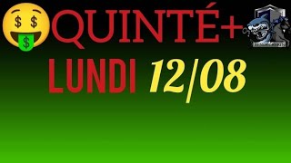 PRONOSTIC PMU QUINTE DU JOUR LUNDI 12 AOÛT 2024 [upl. by Nnep195]