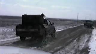 1989 coyote hunting with pickups radios and greyhounds in SW Oklahoma [upl. by Yttel]