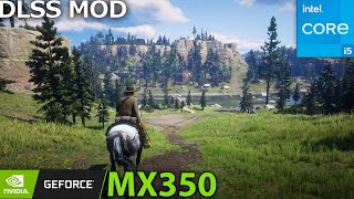 Red Dead Redemption 2 with DLSS \ Nvidia MX350  i510210U  16GB RAM \ Performance Testing [upl. by Anirahtak]