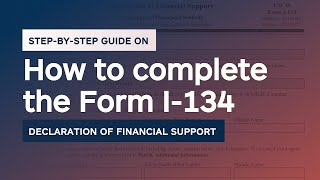 How to Complete the Form I134 for Fiancée Visa Cases [upl. by Jamille169]