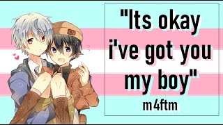 asmr trans dysphoria comfort amp reassurance supportive boyfriend roleplay M4FTM [upl. by Tihor864]