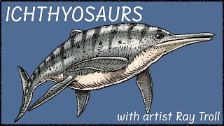 How to Draw Ichthyosaurs with Artist Ray Troll [upl. by Akirdna]