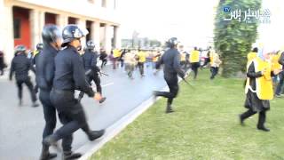 Hespresscom Protestations amp forces à Rabat [upl. by Simons]