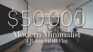 HDB 4 Room HOME TOUR A Modern Minimalists Paradise [upl. by Suirtimid]