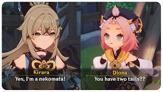 Kirara Meets Diona Duel the Summoners Summit Event  Genshin Impact 37 [upl. by Zashin105]