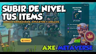 Como evolucionar tus items  Axes Metaverse  Play to earn [upl. by Anivel224]