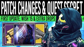 Destiny 2 PATCH THIS WEEK amp FINALE SECRETS Exotic Quest Wish 15 Extra Loot amp Changes 9th Jan [upl. by Llorrad991]