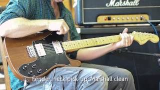 Comparison Lollar Regal Creamery Extra Width and 78 Fender Telecaster Deluxe Wide Range pickups [upl. by Honey]