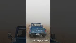 Jeep J10 with rebuilt AMC401 in action [upl. by Aihsak281]