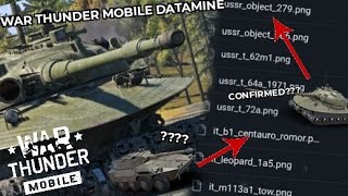 LEAKED TANKS ON WTM Modern Tanks in War Thunder Mobile Soon [upl. by Dedrick]