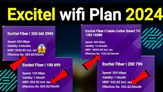 Excitel wifi Plan 2024  Excitel Broadband plan review  Excitel wifi fiber plan  excitel plan [upl. by Gottfried]