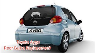 How To Replace Toyota Aygo Rear Bulbs [upl. by Shiff]