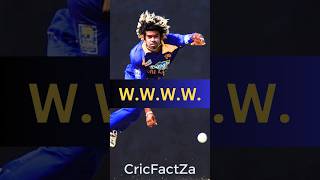 🏏4 बॉल में 4 विकेट Lasith Malinga का धमाका 💥 shorts cricketfacts cricket malinga viral [upl. by Anilok]