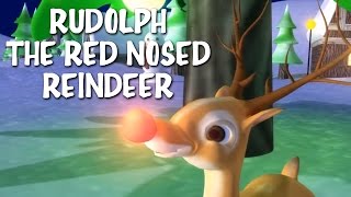 Rudolph The Red Nosed Reindeer With Lyrics  Christmas Carol For The Tiny Tots [upl. by Alleynad]