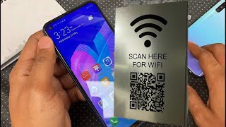 How to scan wifi qr code in huawei y7p  Huawei y7p prime wifi qr code scanner [upl. by Bevon]