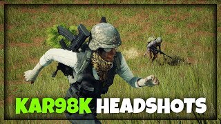 KAR98K HEADSHOTS SVUDA  Playerunknowns Battlegrounds [upl. by Tarfe]