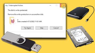 Remove Write Protection From Hard Disk USB Pendrive [upl. by Eryt]