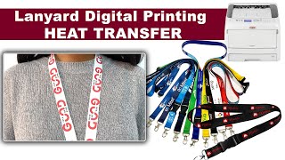 Digital Lanyard Printing Machine  Heat Transfer Lanyard Printing [upl. by Nauqas]