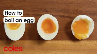 How to boil an egg  Back to Basics  Coles [upl. by Siuraj]