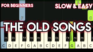 DAVID POMERANZ  THE OLD SONGS  SLOW amp EASY PIANO TUTORIAL [upl. by Rednael]