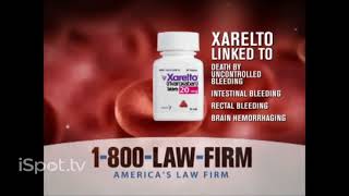 1800LAWFIRM  Xarelto 2016 [upl. by Maffa]