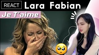 REACTING to LARA FABIAN  Je Taime [upl. by Ariajay]