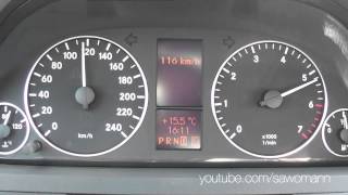 2006 MercedesBenz A 150 95 HP 0100 kmh Acceleration GPS [upl. by Mcgrath]