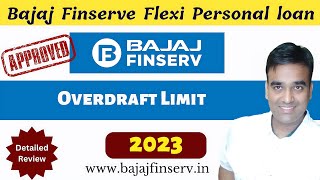 Bajaj Finance Flexi Personal Loan Overdraft Limit  Bajaj Finserv Personal Loan 2023 Interest Rates [upl. by Aerdnod]