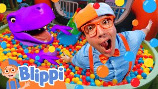 Game Time with Blippi Adventures in His Clubhouse  Educational Videos for Kids [upl. by Haneehs]