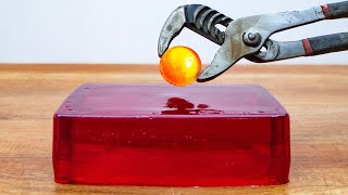 EXPERIMENT GIANT 1000 Degree BALL vs Jelly [upl. by Colner]