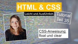 CSS Float und Clear HTML Tutorial deutsch Teil 35 [upl. by Enel214]