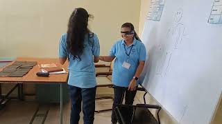 blindfold indoor activity at vizag SDI  Rajtanvistories [upl. by Tlevesor]