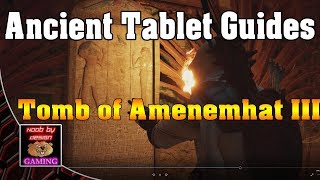 Assassins Creed Origins  Tomb of Amenemhat III  Ancient Tablet Locations [upl. by Liagibba625]