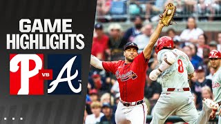 Phillies vs Braves Game Highlights 7524  MLB Highlights [upl. by Antonio]