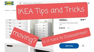 IKEA Nordli DisassemblyAssembly Tips and Tricks Dresser Drawers  How To [upl. by Ayn]