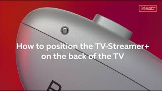 ReSound Nexia  How to position TVStreamer on the back of the TV [upl. by Lashond218]