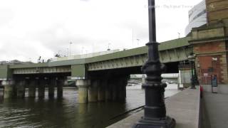 Walk Along the River Thames from Southwark Bridge to London Bridge [upl. by Narod]