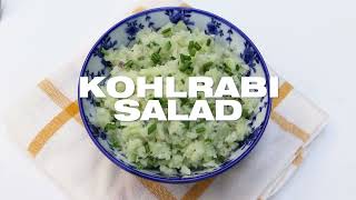 Simple Kohlrabi Salad Recipe [upl. by Arutak144]