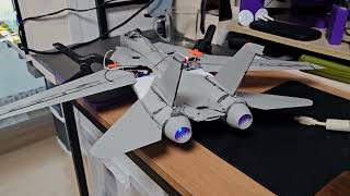 132 trumpeter F14 wing folding test 2 [upl. by Naik376]